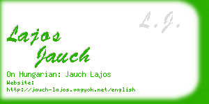 lajos jauch business card